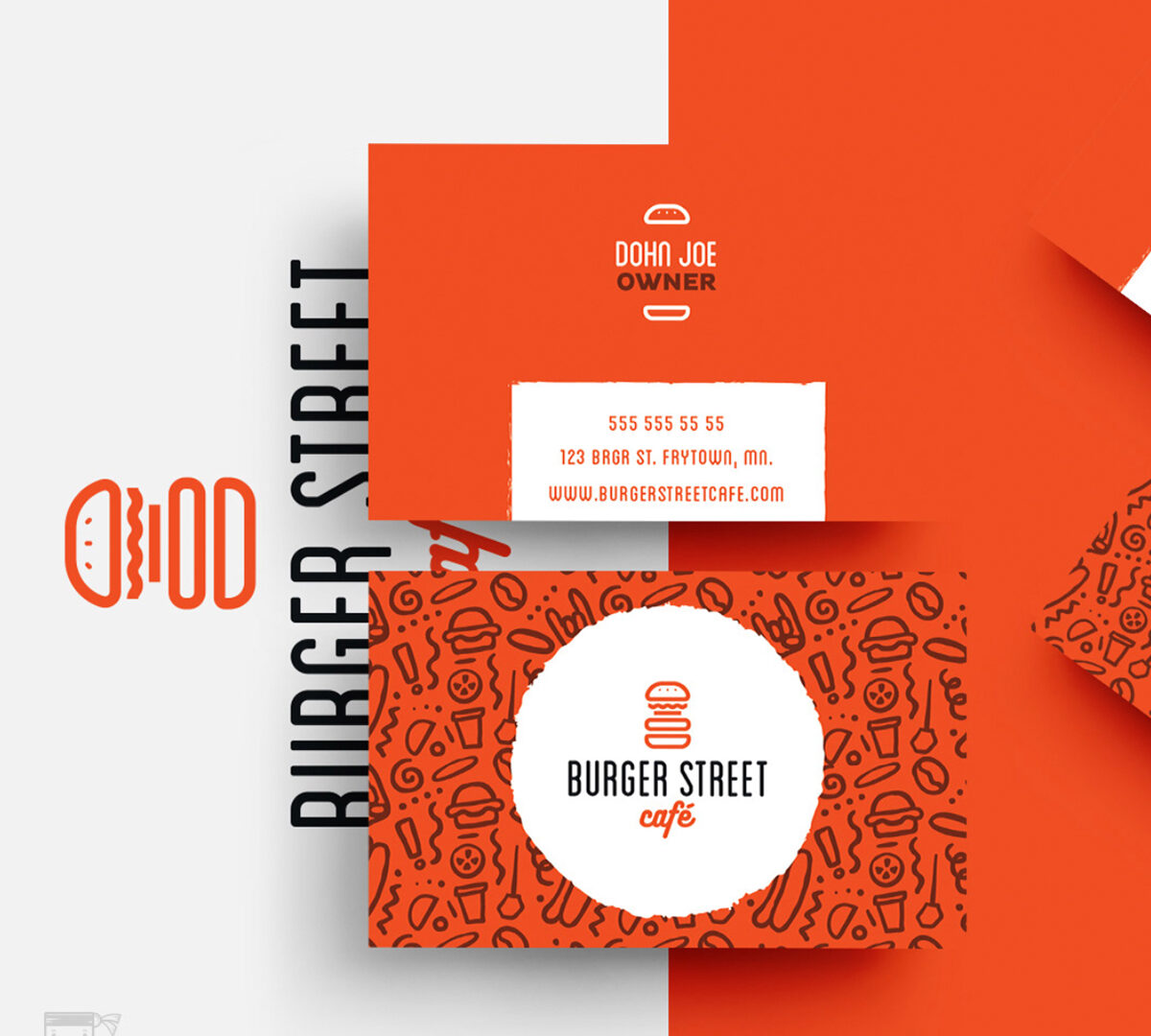 Burger Cafe Business Card