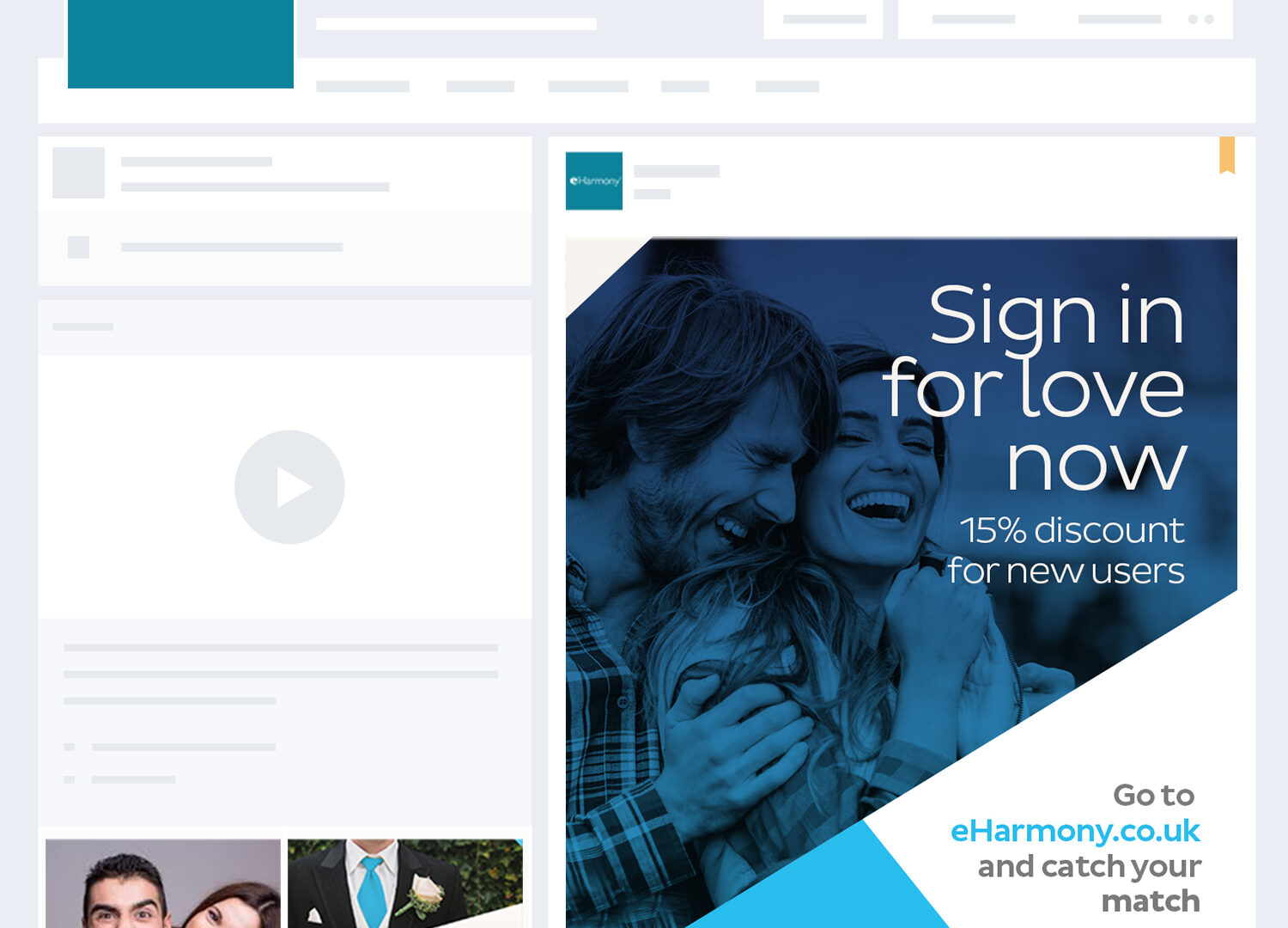 eHarmony Social Media